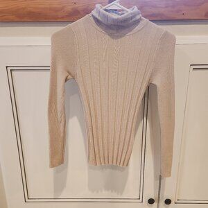 Size 4 Cream Colored Turtle Neck